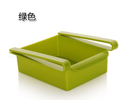 Refrigerator fresh-keeping partition layer multi-purpose finishing storage rack Pumping sorting storage box storage rack