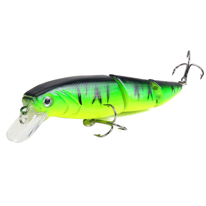 Mino fishing bait colorful three-section road sub-bait 15.3g/11cm plastic fake bait fishing tackle products