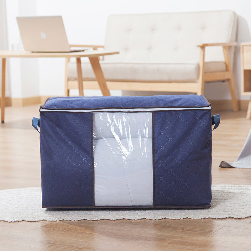 Thick waterproof large capacity non-woven storage bag home travel clothing quilt finishing storage box