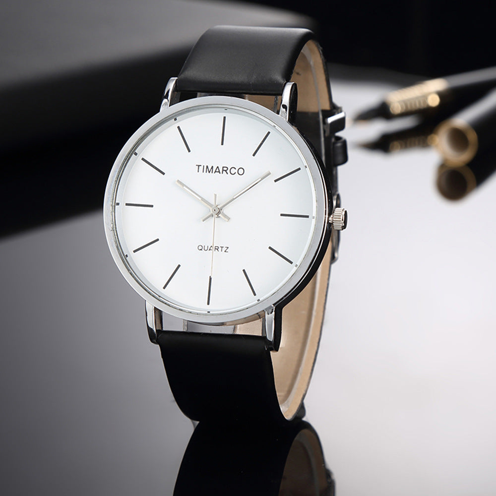 Simple Style White Leather Watches Women Fashion Watch Minimalist Ladies Casual Wrist Watch Female Quartz Clock Reloj Mujer