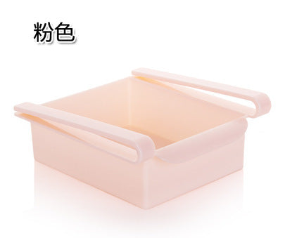 Refrigerator fresh-keeping partition layer multi-purpose finishing storage rack Pumping sorting storage box storage rack