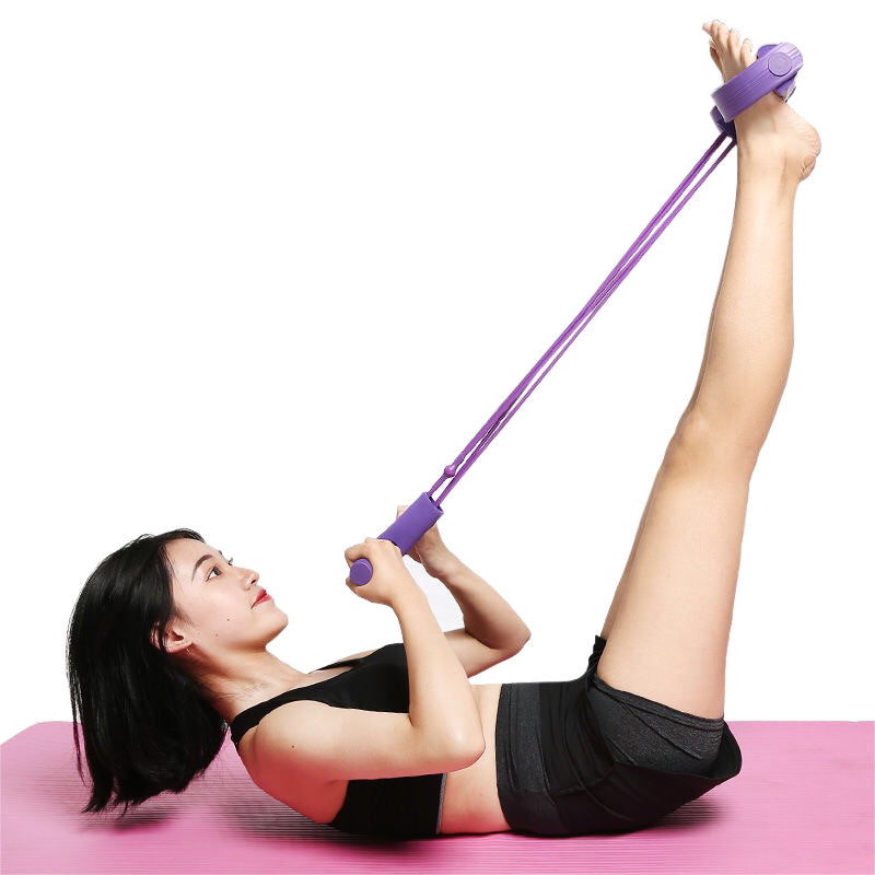 Sit-up Rally Rope Four-tube Pedal Rally, Foot Yoga Exerciser