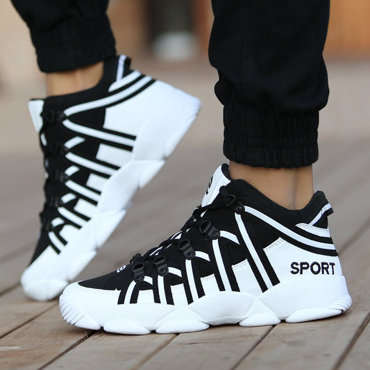 Cross-border high-top basketball casual breathable sneakers