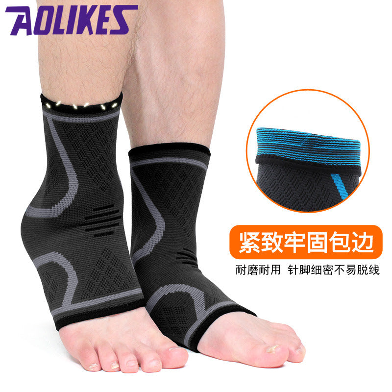 Outdoor sports unisex knitted ankle support, pressurized and warm protective ankle support, foot basket row fitness sports ankle support