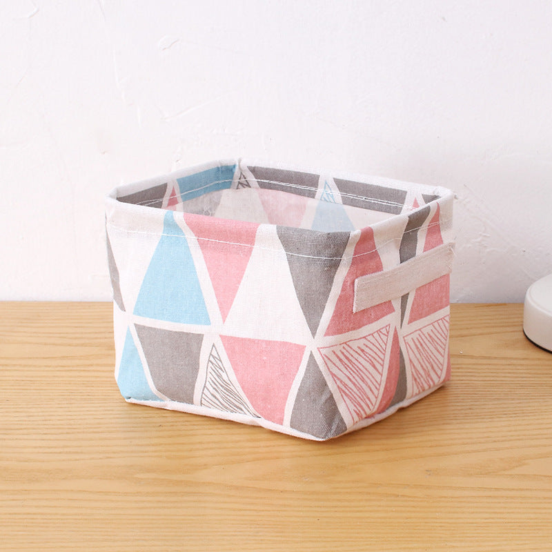 Self-produced and sold personality small fresh garden fabric storage basket Nordic style