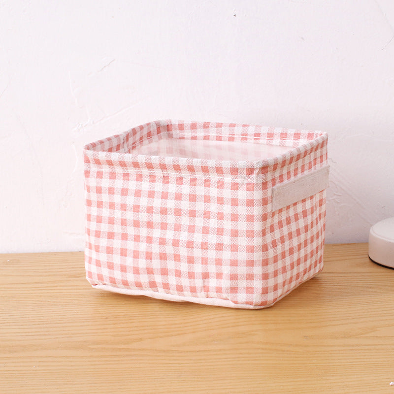 Self-produced and sold personality small fresh garden fabric storage basket Nordic style