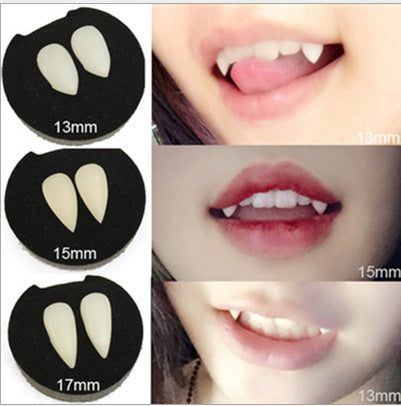 Vampire dentures_halloween vampire dentures zombie dentures pointed tiger teeth cosplay makeup