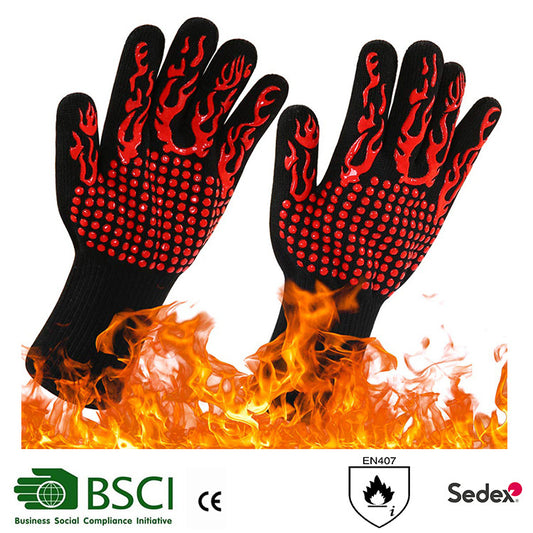 High temperature heat resistant gloves kitchen gloves barbecue gloves