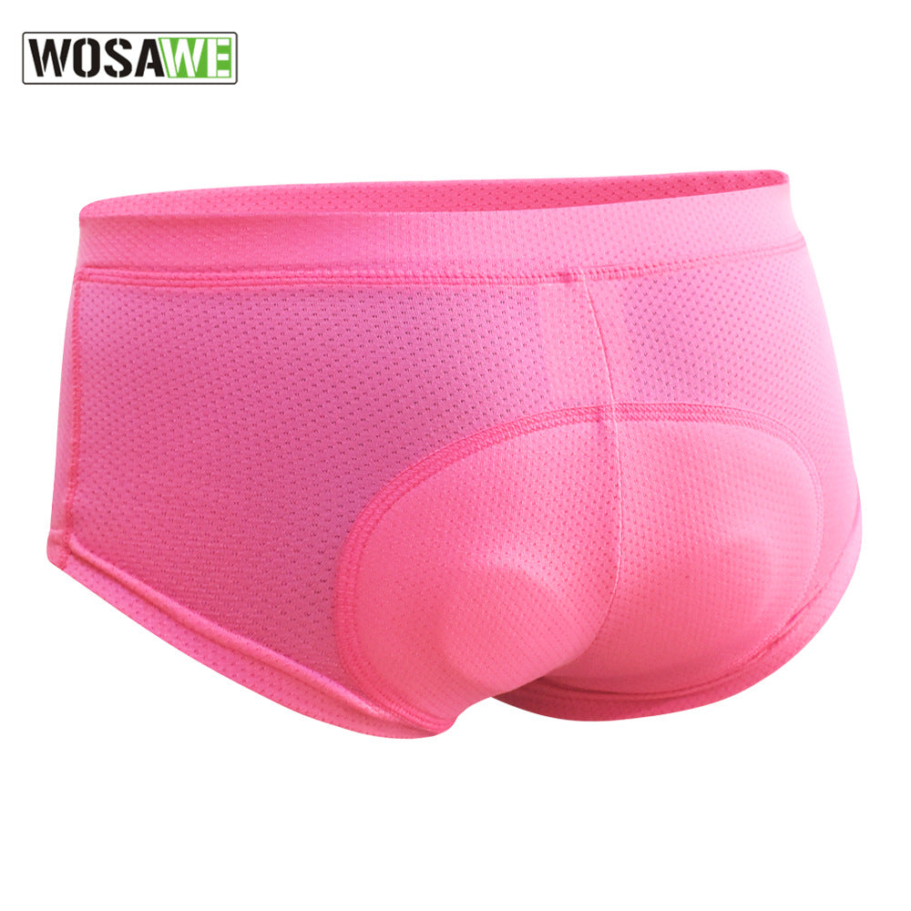 WOSAWE cross-border mountain bike riding underwear triangle underwear breathable shockproof 3D silicone underwear women