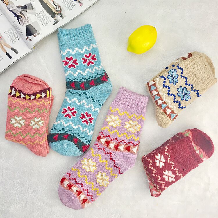 Hot style autumn and winter socks a variety of thickened warm women's rabbit wool socks in the tube women's socks