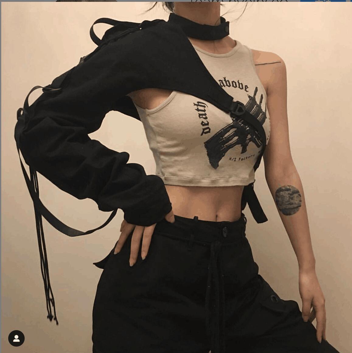 European and American cross-border new women's clothing drawstring hanging neck metal button long-sleeved top