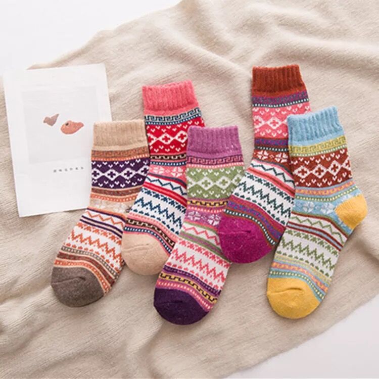 Hot style autumn and winter socks a variety of thickened warm women's rabbit wool socks in the tube women's socks