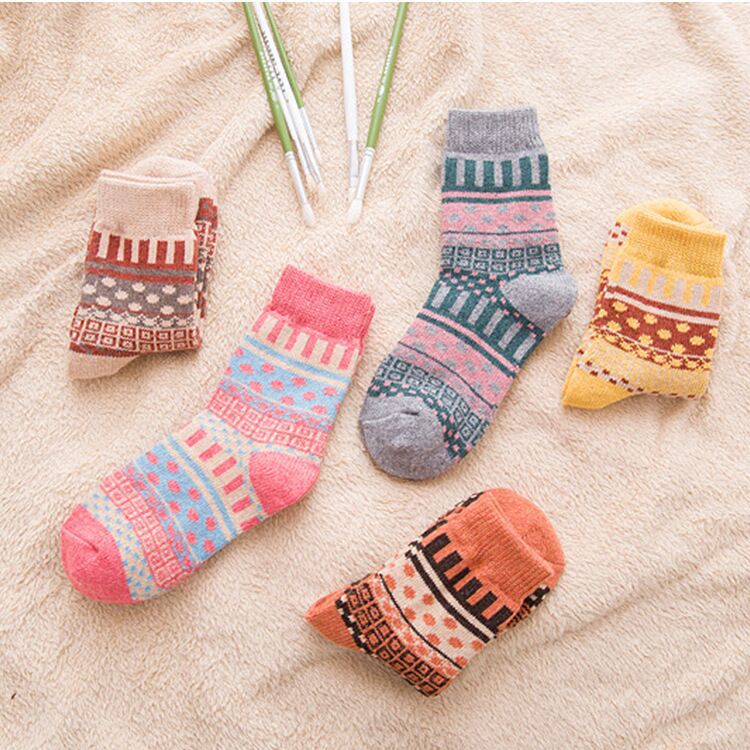 Hot style autumn and winter socks a variety of thickened warm women's rabbit wool socks in the tube women's socks