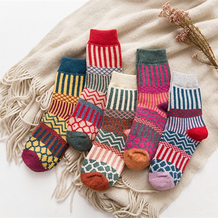 Hot style autumn and winter socks a variety of thickened warm women's rabbit wool socks in the tube women's socks