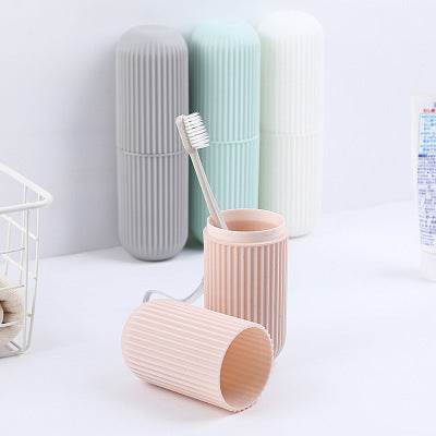 Toothbrushes and dental cylinders Nordic minimalist toothbrush cups travel toothbrush box portable mouthwash cup brushing cup set