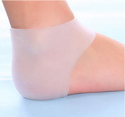 Transparent silicone heel protector Unisex foot crack repair foot cover Split cracked socks
