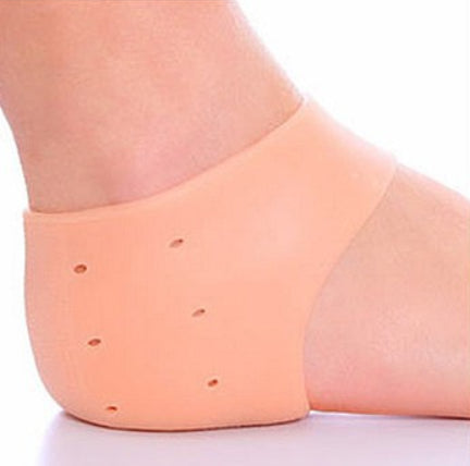 Transparent silicone heel protector Unisex foot crack repair foot cover Split cracked socks