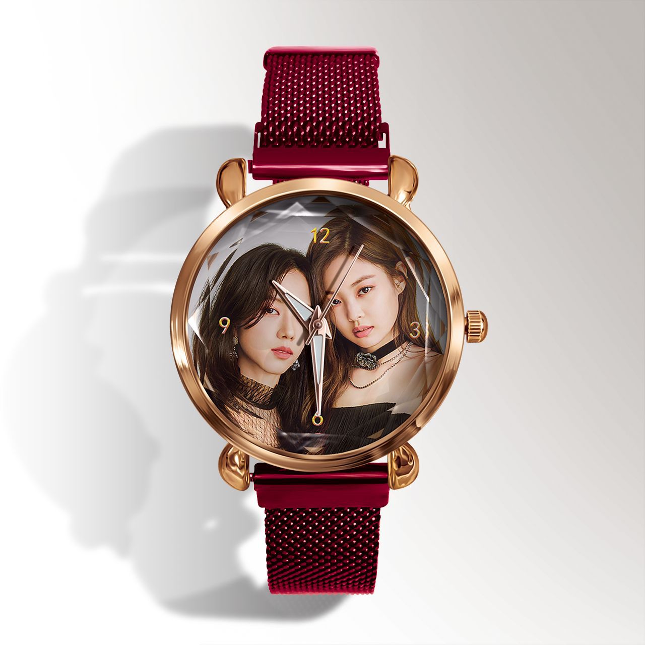 Hot girl group BLACKPINK watch girls fashion trend magnetic buckle watch quartz watch