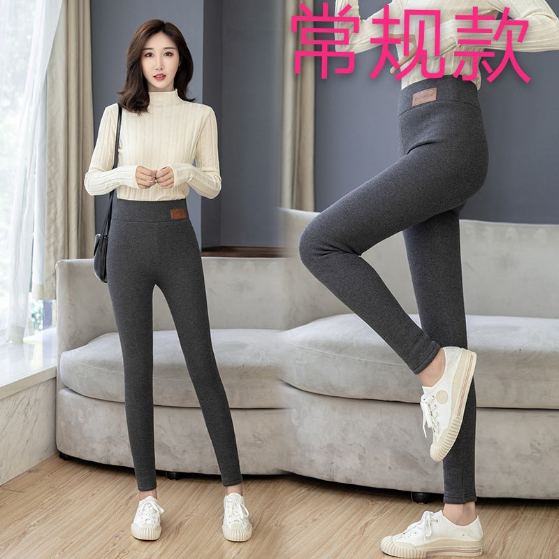 Winter skinny thick velvet wool fleece girls leggings women Trousers Lambskin Cashmere Pants For Women leggings