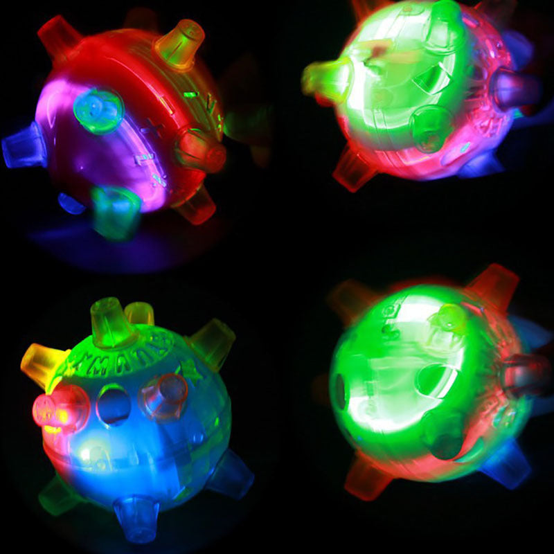 Music colorful luminous flashing electric dancing football bouncing ball bouncing ball multi-angle bouncing ball toy