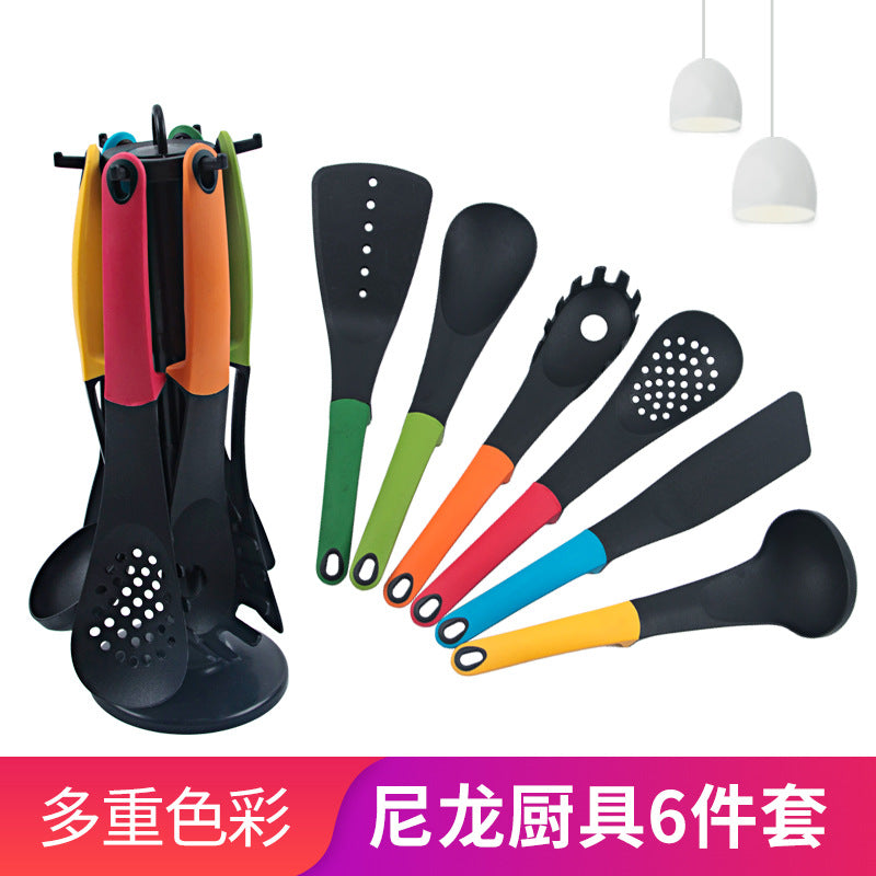 6 piece set non-stick pan cooking shovel spoon set kitchenware set cookware set