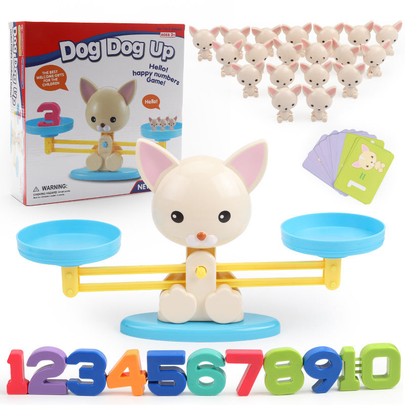 Early education math toy puppy balance Addition and subtraction arithmetic children intelligence development enlightenment puzzle diy desktop toys