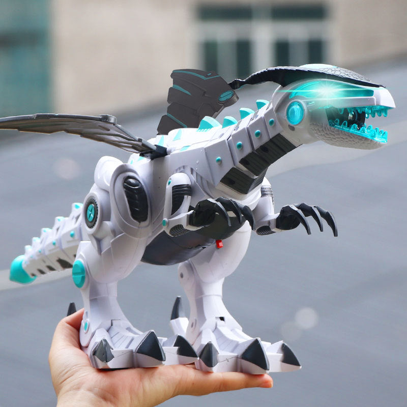 Mechanical fire-breathing remote control spray dinosaur electric walking toy intelligent moving dinosaur simulation animal model