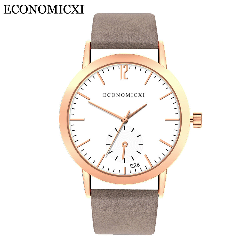 Fashionable sport leather watch strap ladies quartz watch