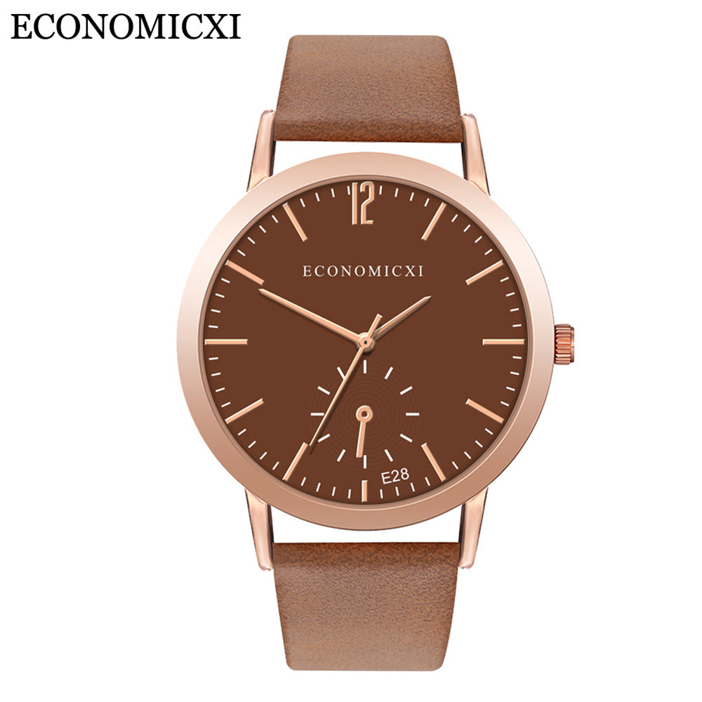 Fashionable sport leather watch strap ladies quartz watch