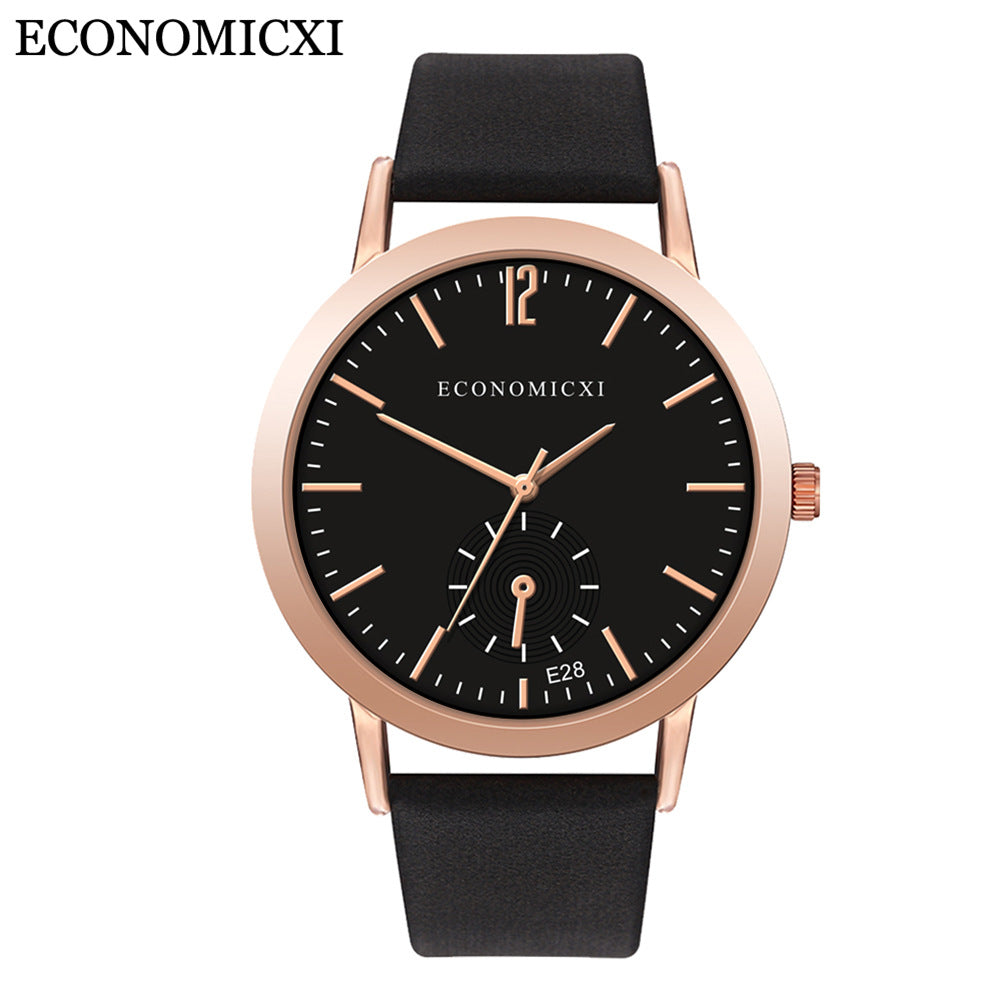 Fashionable sport leather watch strap ladies quartz watch