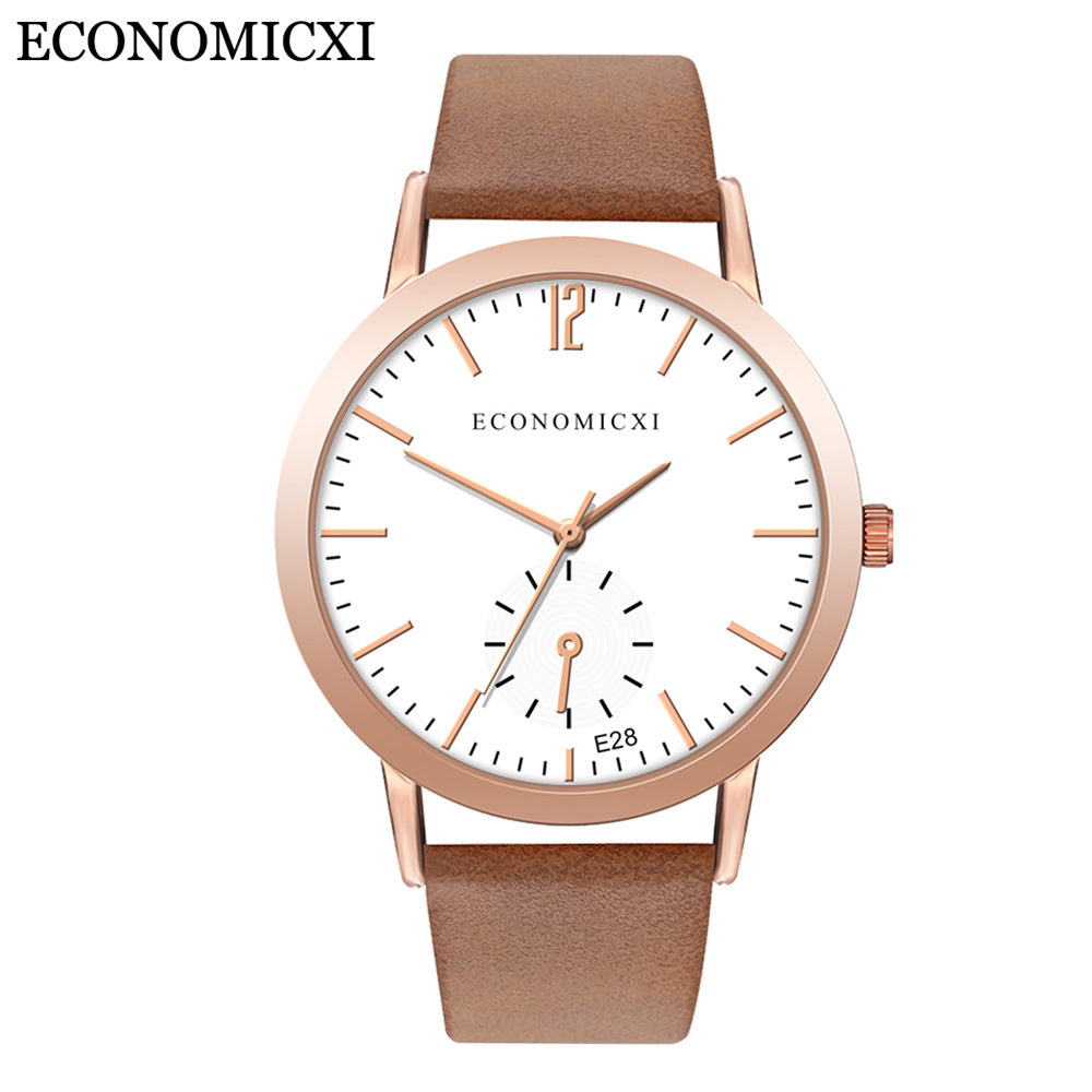 Fashionable sport leather watch strap ladies quartz watch