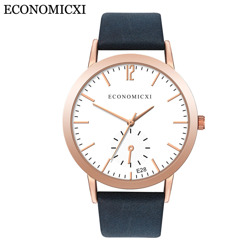 Fashionable sport leather watch strap ladies quartz watch