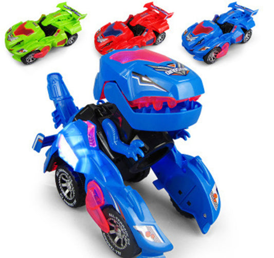 Douyin with the same online celebrity deformation dinosaur dinosaur deformation car electric toy universal light music