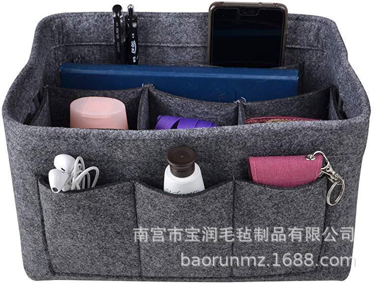 New Felt Cosmetic Bag Bags Ms. Portable Travel Mummy Bag Lazy Storage Bag