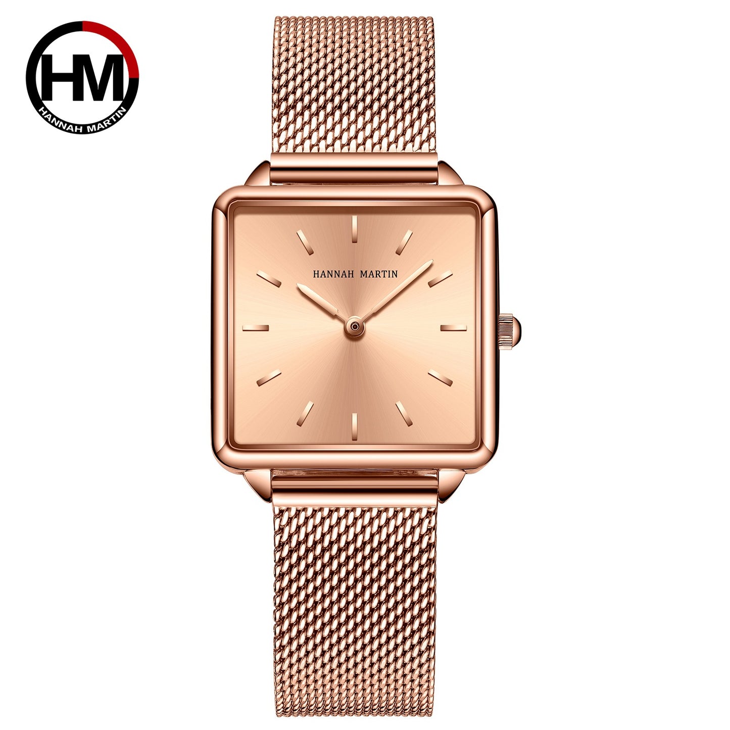 Japan Movement Drop Shipping Women Rose Gold Simple Fashion Casual Brand Wristwatch Luxury Lady Square Watches Relogio Feminino