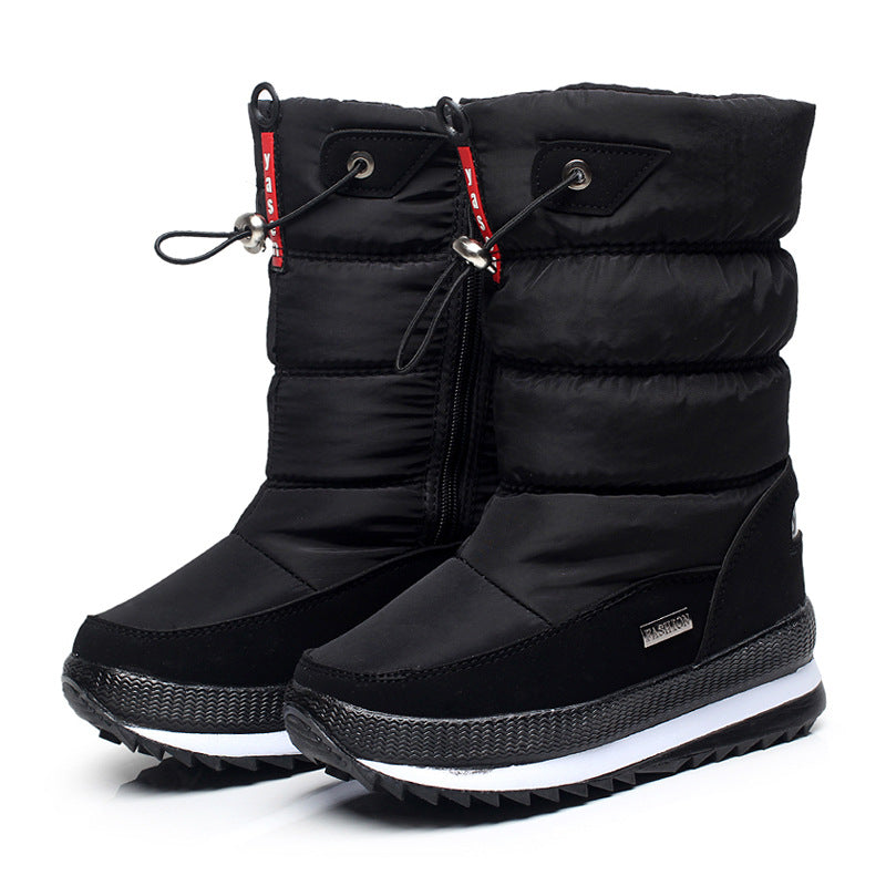 New Snow Boots Women Waterproof Thick Cotton Shoes