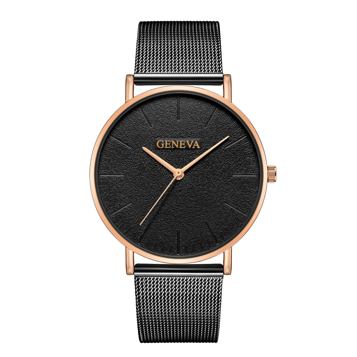 Style Simple Men's Alloy Mesh Band Watch Hot Selling Geneva Classic Business Men's Watch