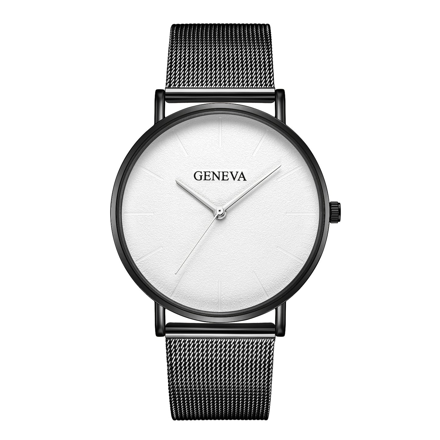 Style Simple Men's Alloy Mesh Band Watch Hot Selling Geneva Classic Business Men's Watch