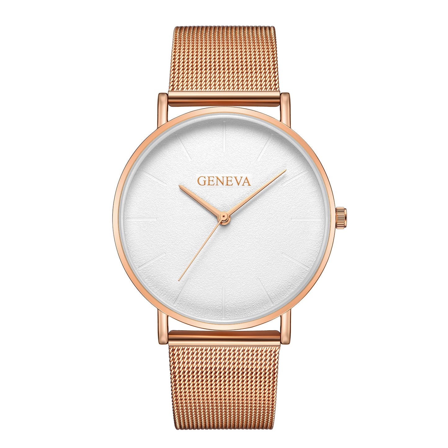 Style Simple Men's Alloy Mesh Band Watch Hot Selling Geneva Classic Business Men's Watch