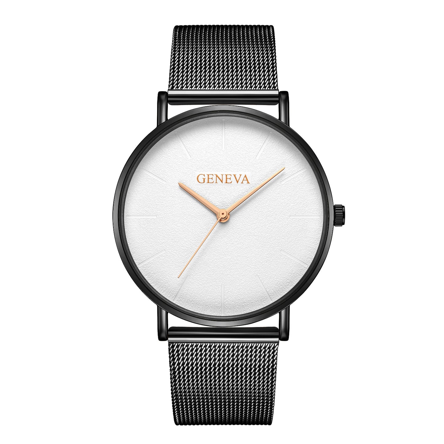 Style Simple Men's Alloy Mesh Band Watch Hot Selling Geneva Classic Business Men's Watch