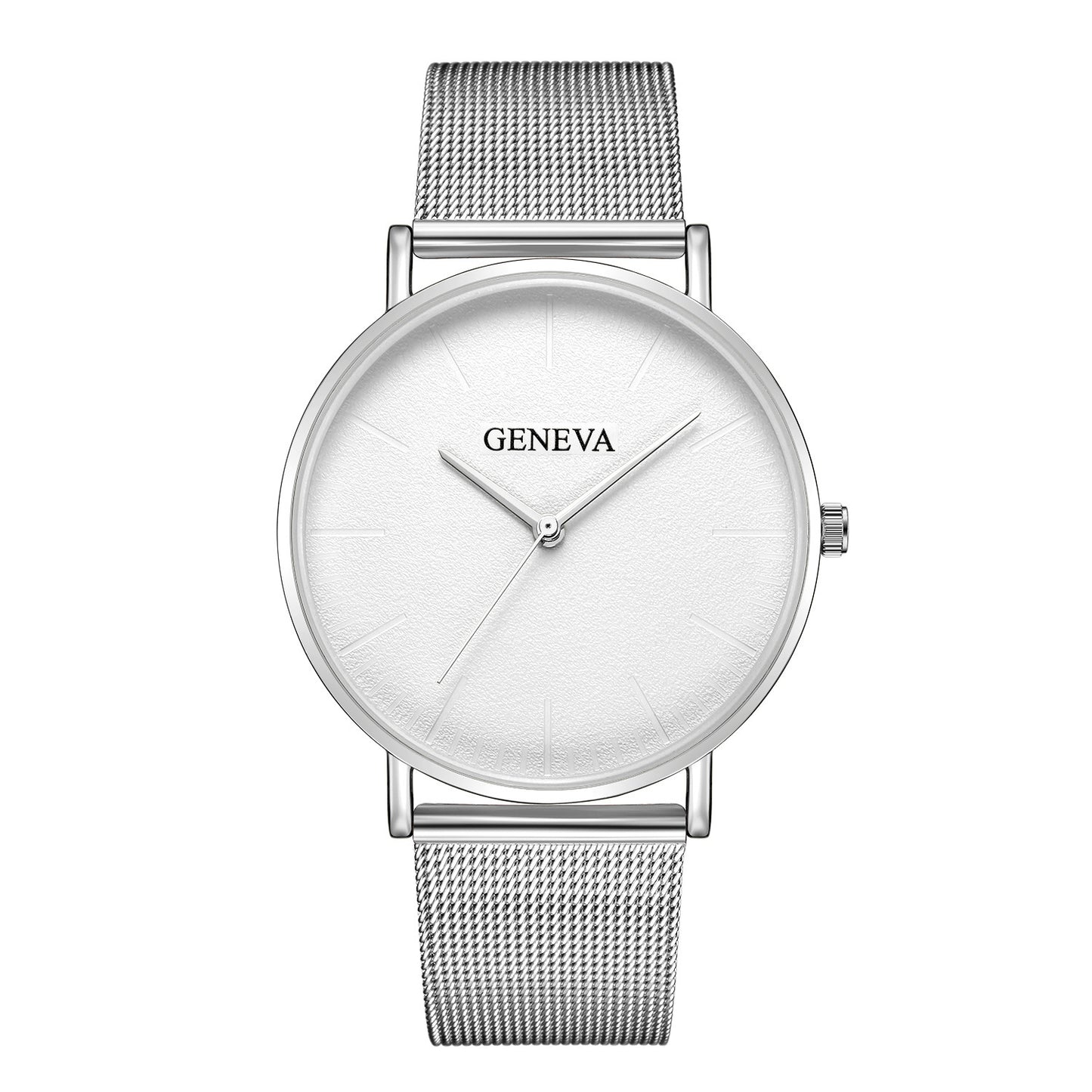 Style Simple Men's Alloy Mesh Band Watch Hot Selling Geneva Classic Business Men's Watch