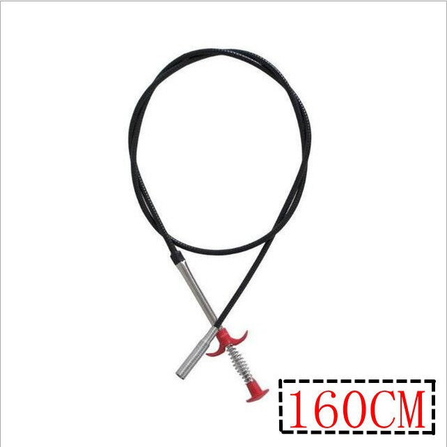 Hose spring telescopic clip hair pipe dredging device kitchen sewer cleaning pipe wire clip