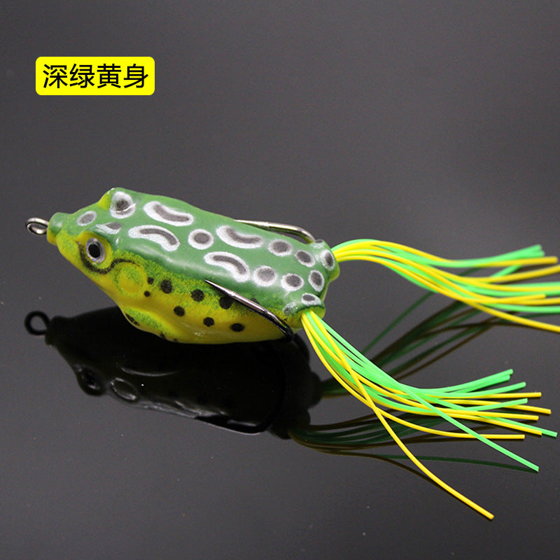 Lei Frog Lei Qiang Luya Bait Five Sets of Fake Bait Double Hooks Black Bait Blackfish Fishing Tackle