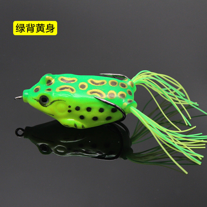 Lei Frog Lei Qiang Luya Bait Five Sets of Fake Bait Double Hooks Black Bait Blackfish Fishing Tackle