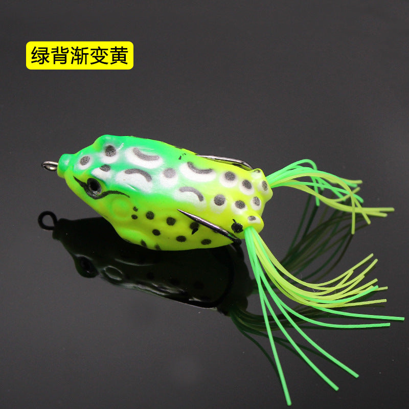 Lei Frog Lei Qiang Luya Bait Five Sets of Fake Bait Double Hooks Black Bait Blackfish Fishing Tackle