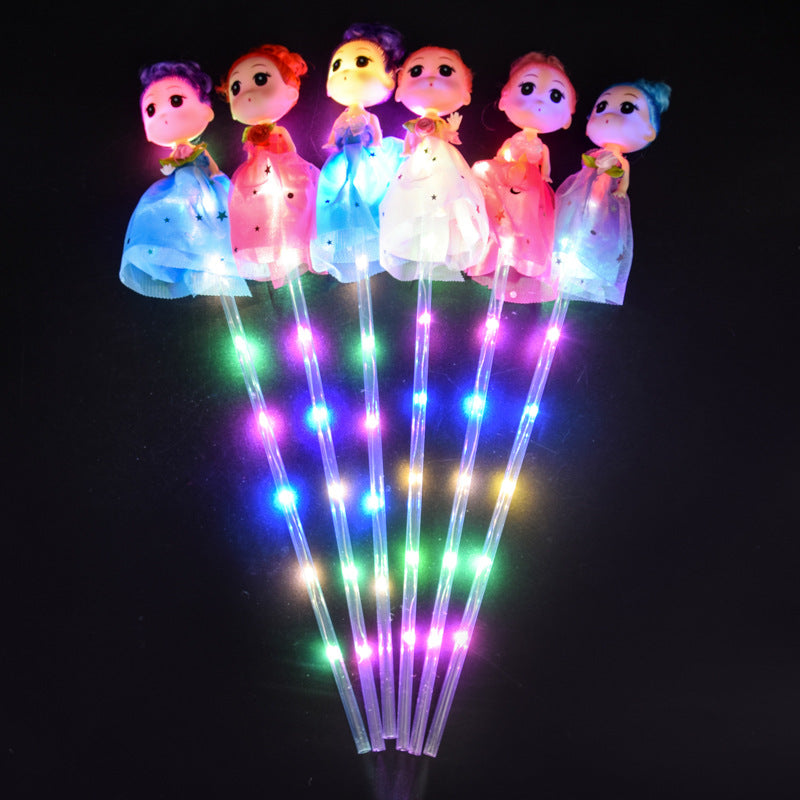 Pig flashing stick, five-pointed star, love stick, led light stick, glowing Christmas gift, toy stall