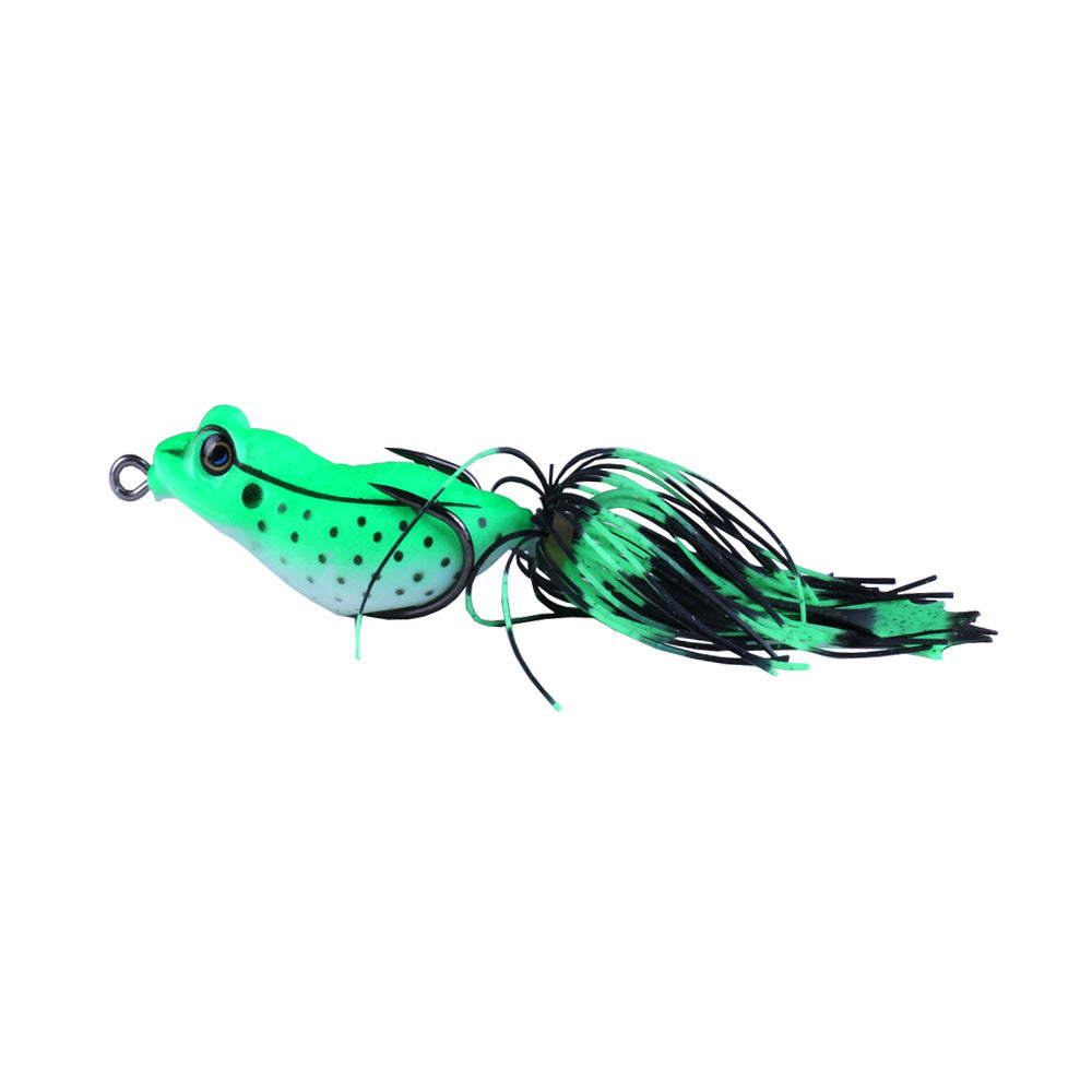 Luya Fake Bait Thunder Frog 5.5cm/13g Hot Sale Tassel Lei Frog Bait Chicken Claw Hook Thunder Frog Bait Blackfish