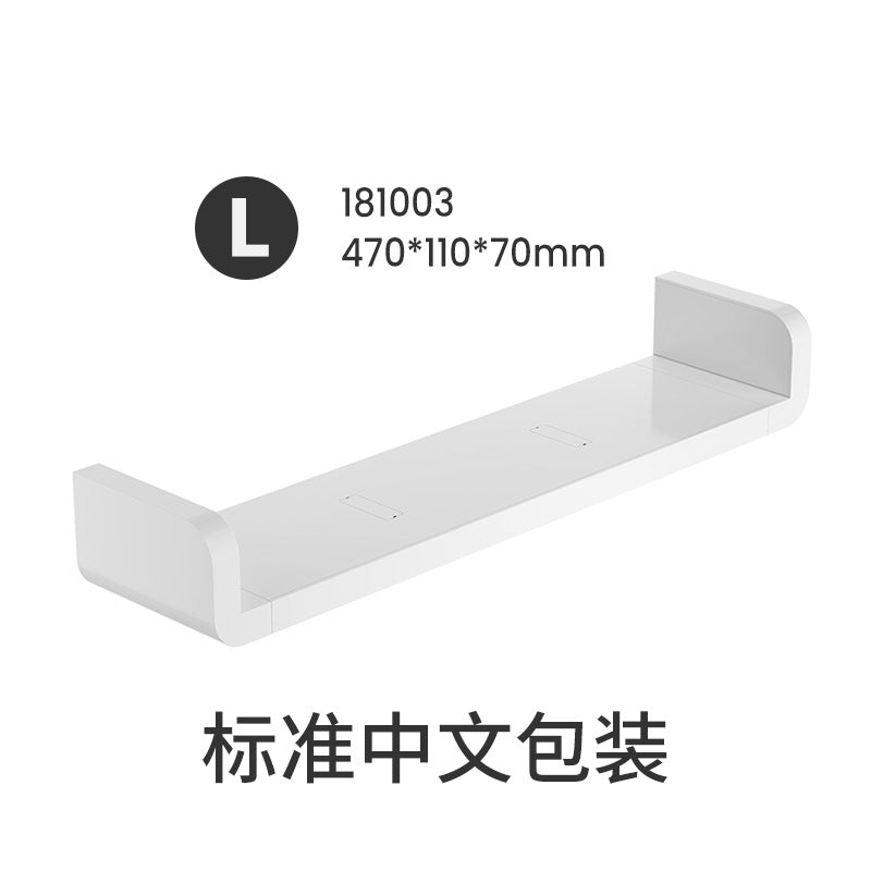 Punch-free bathroom shelf, toilet wall rack, bathroom waterproof shelf, plastic storage and finishing shelf