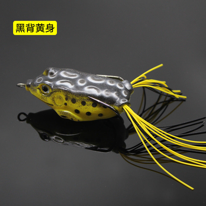 Lei Frog Lei Qiang Luya Bait Five Sets of Fake Bait Double Hooks Black Bait Blackfish Fishing Tackle