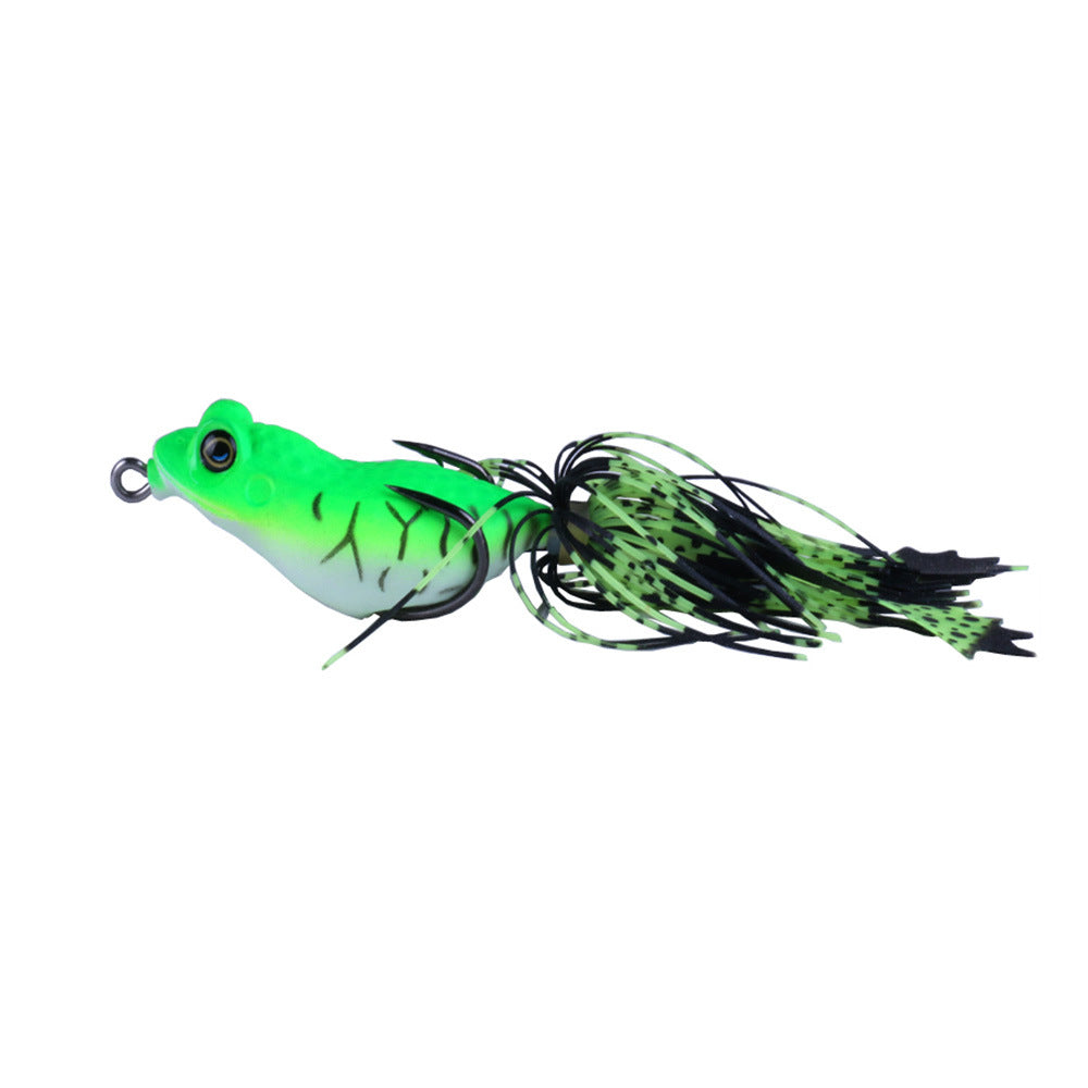 Luya Fake Bait Thunder Frog 5.5cm/13g Hot Sale Tassel Lei Frog Bait Chicken Claw Hook Thunder Frog Bait Blackfish